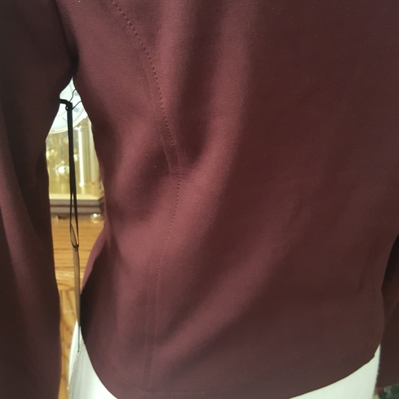 LAST 1! Plum Zip Front Blazer - Picture 4 of 4
